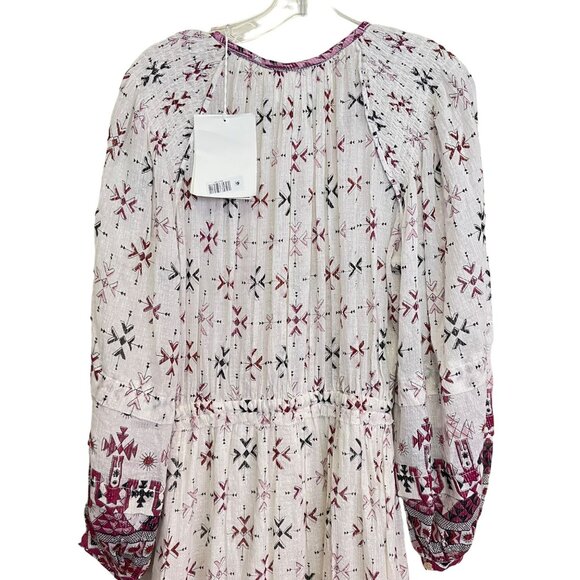 ISABEL MARANT ETOILE $890 Fratela printed cotton voile midi dress NWT Sz 34 US 2 - Picture 10 of 14